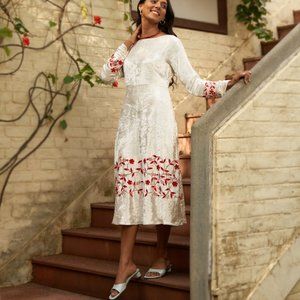 Transcend, Marble Dress Inspired by Taj Mahal